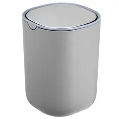 CASA BONITA - Basurero Portátil 1.5 Litros Gris