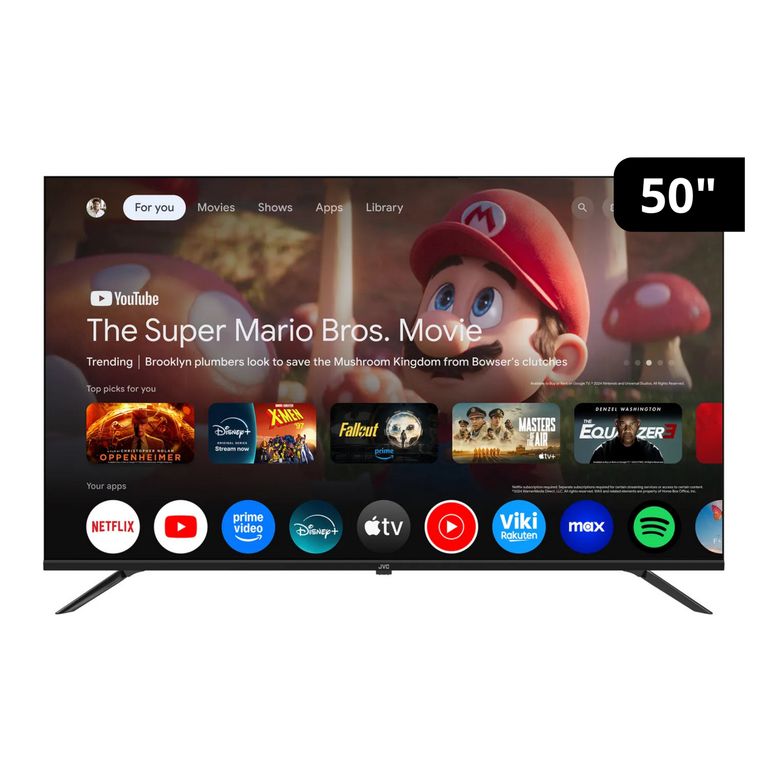 Televisor Smart TV JVC 50" 4K QLED UHD Google TV LT-50KM758