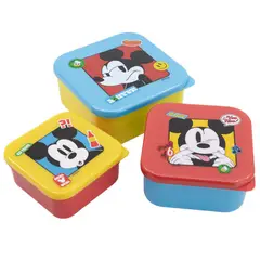 DISNEY - Set 3 Cajas de Snack Anidadas Mickey