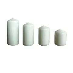 JUST HOME COLLECTION - Set 4 velas pilar surtidas