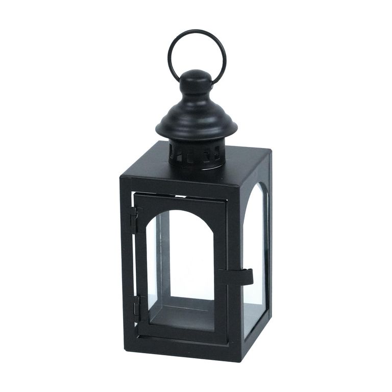 Lámpara Metal Vidrio 18cm Surtido