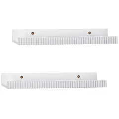 JUST HOME COLLECTION - Set 2 Repisas Flotantes 40x10cm Blanco