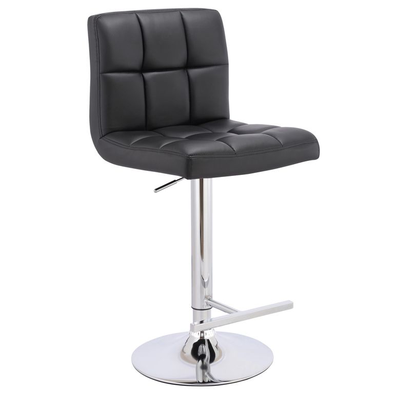 Banco Bar Acolchado 113.5x44.5x49cm Negro