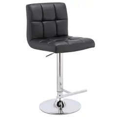JUST HOME COLLECTION - Banco Bar Acolchado 113.5x44.5x49cm Negro