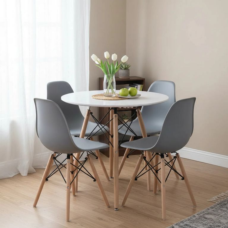 Juego de comedor Eames 4 sillas
