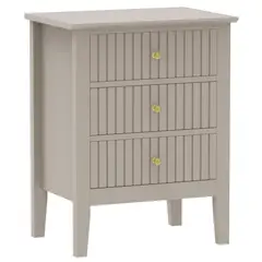 JUST HOME COLLECTION - Velador Cottage 3 Cajones Taupe