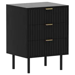 JUST HOME COLLECTION - Velador Mona 3 Cajones Negro