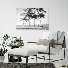 JUST HOME COLLECTION - Cuadro Canvas Beach Palmeras 40x61.