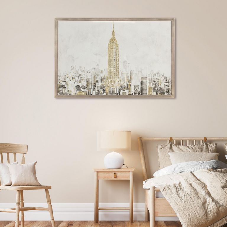 Cuadro New York Empire Dorado 64x94cm