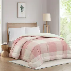 JUST HOME COLLECTION - Edredón Cuadrille 2 Plazas Rosa
