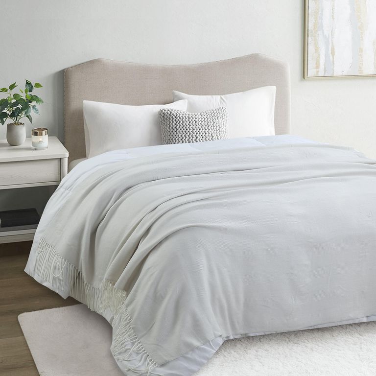 Manta Tejido 130 x 160 Gris