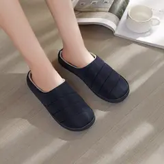 JUST HOME COLLECTION - Pantufla lisa L/XL Azul