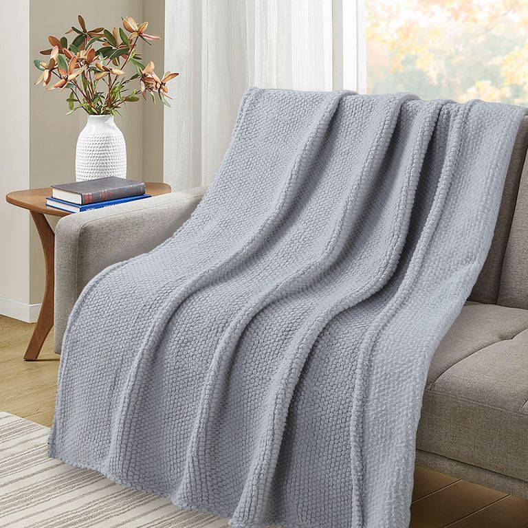 Manta Jacquard Sherpa 125 x 150 Marfil