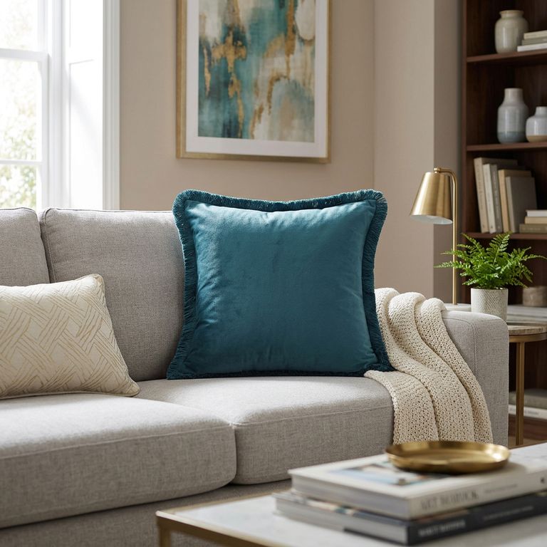 Cojín Retro Velvet 45 x 45 Esmeralda
