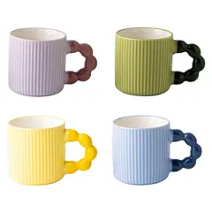 JUST HOME COLLECTION - Taza/Mug 350 ml Cerámica Retro Multicolor