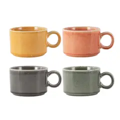 JUST HOME COLLECTION - Mug 290 ml Cerámica Terra Soft Multicolor