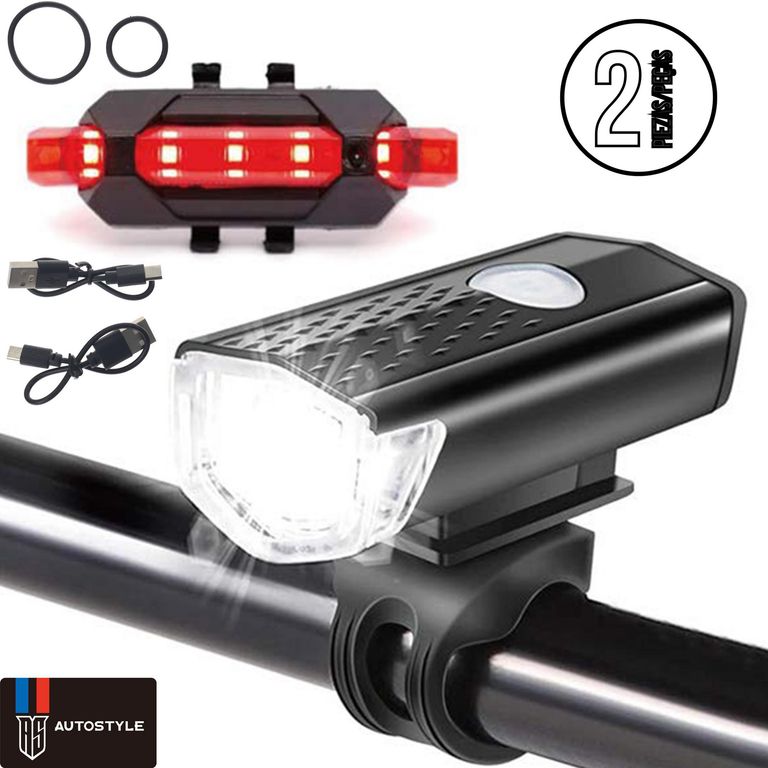 Set de Luces Bicicleta USB