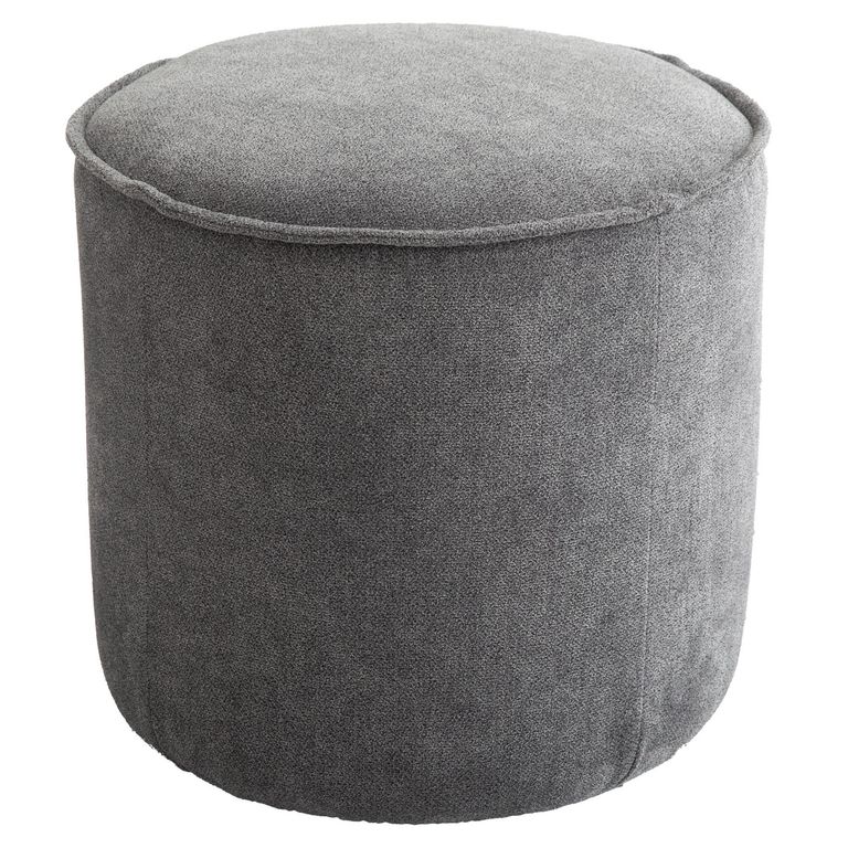 Puff Redondo 40cm Gris
