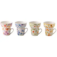 JUST HOME COLLECTION - Set Bowl + Tazón Diseño Floral
