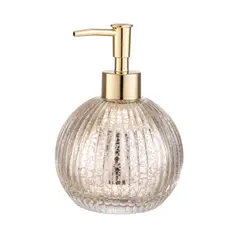 JUST HOME COLLECTION - Dispensador de Vidrio Redondo Dorado