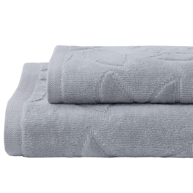 Set 2 Toallas 500 gr Algodón 50x70 Gris