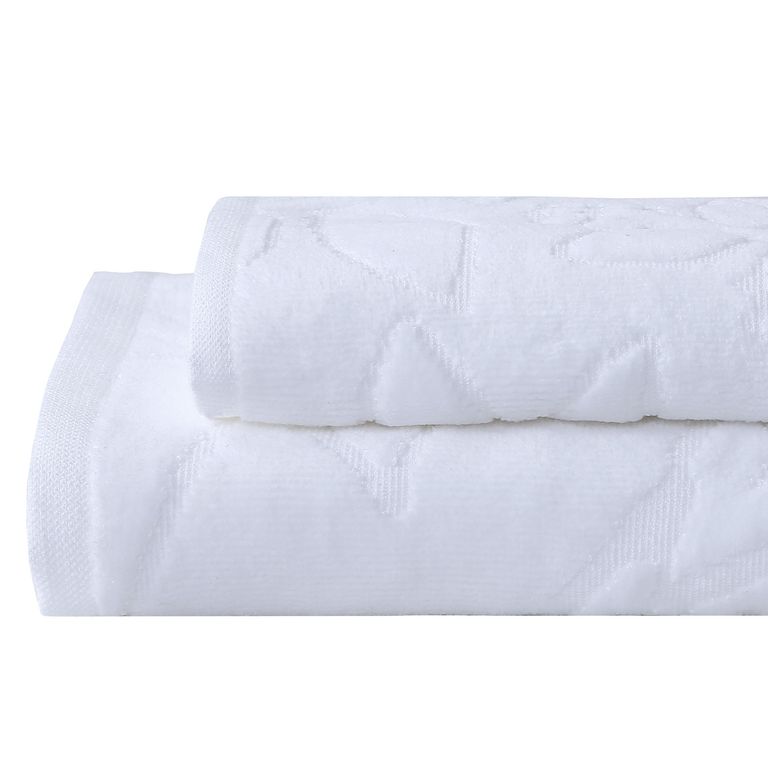 Set 2 Toallas 500 gr Algodón 50x70 Blanco