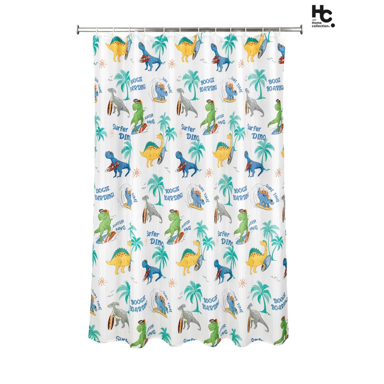 Cortina de baño Dinosaurio 178x180