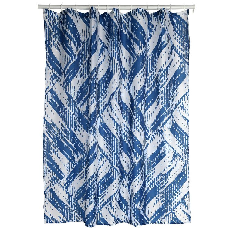 Cortina de Baño Panal Azul 180x180cm