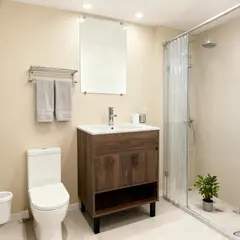 SENSI DACQUA - Combo Mueble de Baño Nero 60x85x47cm + Espejo + Grifería