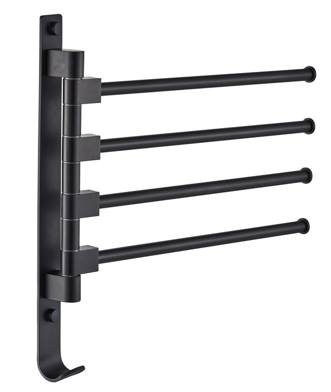 Colgador de Toallas X4 Negro