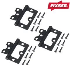 FIXSER - Pack 3 Bisagras OMEGA 3" Negro