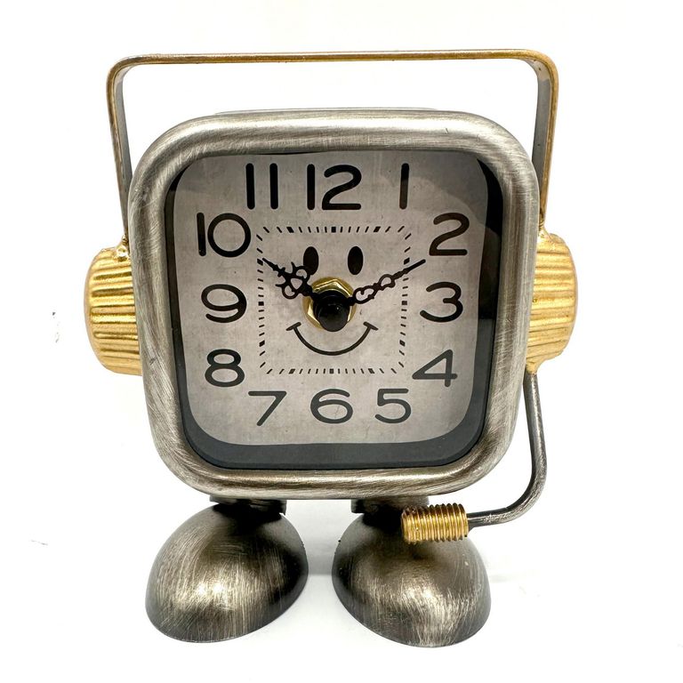 Reloj de Mesa Robot con Audífonos