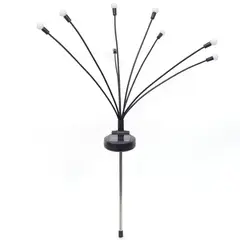 JUST HOME COLLECTION - Set de 2 Estacas Solares Ramo Color Negro