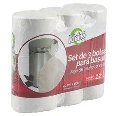 KLEINE WOLKE - Pack X3 Bolsa De Basura 12L