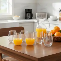 JUST HOME COLLECTION - Jgo de Vaso Luna 6pzs 470ml