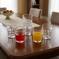 JUST HOME COLLECTION - Juego de Vaso 6 Piezas Block 340ml