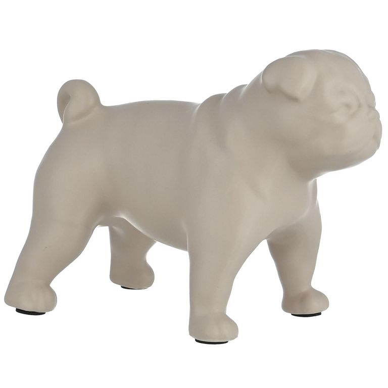 Adorno perro de cerámica color aleatorio 17cm