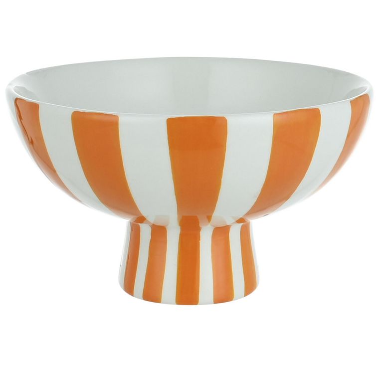 Bowl de cerámica con rayas 17x10cm