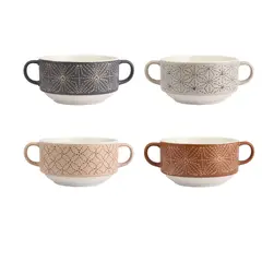 JUST HOME COLLECTION - Set 4 Bowl 450ml Rack de Metal