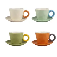 JUST HOME COLLECTION - Set 4 Tazas 360ml + 4 Platos