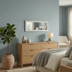 JUST HOME COLLECTION - Espejo Madera Roco Blanco 50x125cm