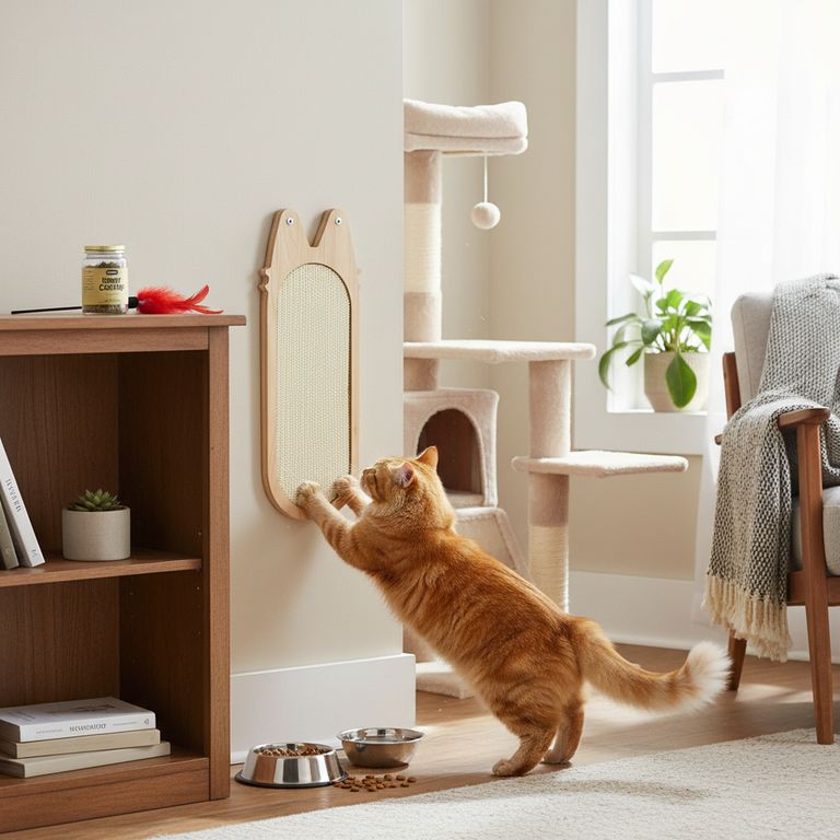 Rascador de pared para gato 44X16cm