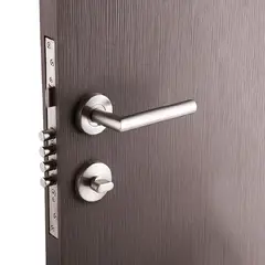 FIXSER - Cerradura de Embutir Entrada Niquel Satinado