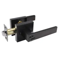 FIXSER - Cerradura de Manija Dormitorio Negro