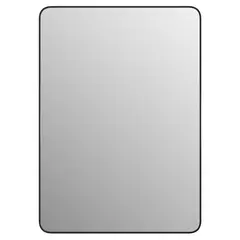 SENSI DACQUA - Espejo de Baño Rectangular con Marco Negro 50x70cm