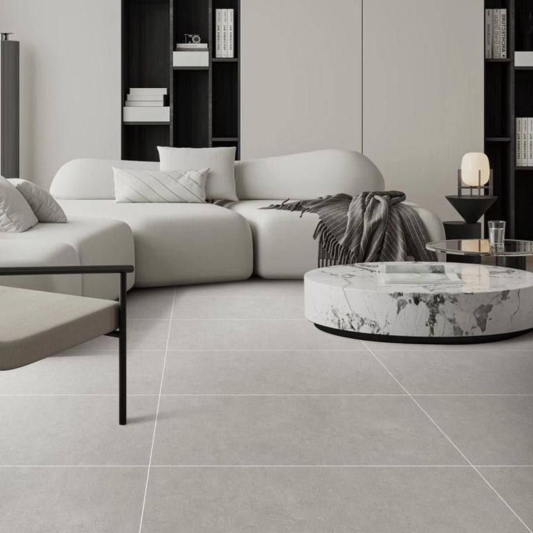 Gres Porcelánico Cementicio Beige 60x120 cm 2.16 m2
