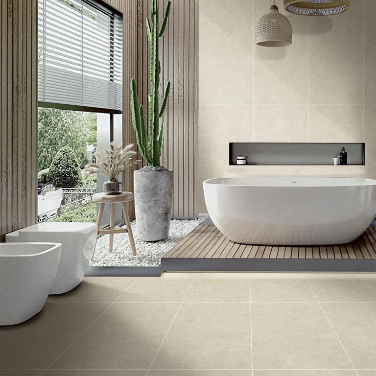 Gres Porcelánico Cementicio Gris 60x120 cm 2.16 m2