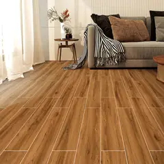 HOLZTEK - Gres Porcelánico Maderada Aero Café 1.44 m2