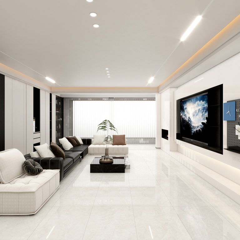 Porcelanato Marmolado Madrid Pulido Beige 60 x 120 2.16 m2