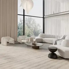 HOLZTEK - Piso vinílico SPC Oyster Gris 3.2 mm18x122 cm 3.11 m2
